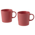 KEJSERLIG Mug, dark pink, 30 cl, 2 pack