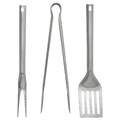 GRILLTIDER 3-piece barbecue tools set, stainless steel