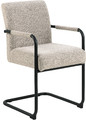 Upholstered Chair with Armrests Adele, beige