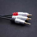 Qoltec Cable 2xRCA Mini Jack 3.5mm
