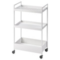 NISSAFORS Trolley, white, 50.5x30x83 cm