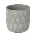 Ceramic Plant Pot GoodHome 12 cm, geo grey