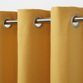 Curtain GoodHome Taowa 140x260cm, mustard yellow