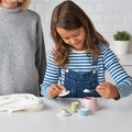 DUKTIG 3-piece tea playset, mixed colours