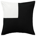 TOSSDAN Cushion cover, white/black, 50x50 cm