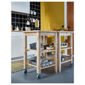 BEKVÄM Kitchen trolley, beech, 58x50 cm