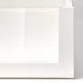 KOMPLEMENT Drawer with glass front, white, 100x58 cm