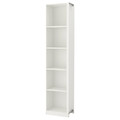 PAX Add-on corner unit with 4 shelves, white, 53x35x236 cm