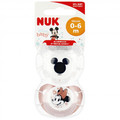 NUK Soother Pacifier Disney Minnie Mouse 2pcs 0-6m, pink