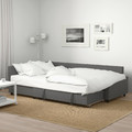 FRIHETEN Corner sofa-bed with storage, Skiftebo dark grey