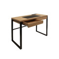 Desk Dolem Industrial, oak/black