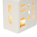 Christmas LED Decoration Ceramic House, white