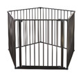 Baby Dan Safety Gate Flex XXL Wall-mounted Hearth Gate 90-350 cm, black