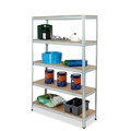 Steel Shelving Unit Stabil 120x40x180cm 5 Shelves 200kg, galvanised