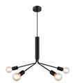 Pendant Lamp Ghlin 4-p E27, matt black