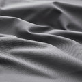 RÖNNVECKMAL Fitted sheet, grey, 90x200 cm