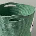 UPPSTÅ Storage bag, braided/green, 35 cm