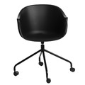 Chair with Castors Roundy, black