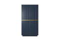 Wardrobe Nicole 100 cm, dark blue, gold handles