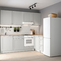 KNOXHULT Corner kitchen, grey, 243x164x220 cm