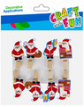 Craft Christmas Decoration Clip Santa 8pcs