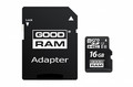 Goodram microSDHC Card 16GB CL10 + Adapter