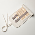 SOLFÅGEL Roll-up pencil case, beige