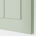 METOD Wall cabinet with shelves/2 doors, white/Stensund light green, 60x100 cm