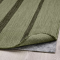 KANTSTOLPE Rug flatwoven, in/outdoor, green, 133x195 cm