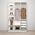 PAX / BERGSBO/ÅHEIM Wardrobe combination, white/mirror glass, 150x38x236 cm