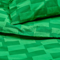 BLÅSKATA Duvet cover and pillowcase, green/patterned, 150x200/50x60 cm