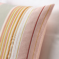 SOLMOTT Cushion cover, pink multicolour/striped, 50x50 cm