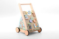 Joueco Wooden Activity Baby Walker The Wildies Family 18m+