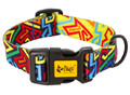 Dingo Adjustable Dog Collar City - Graffiti 2.0cm/45cm