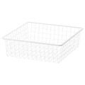 JONAXEL Wire basket, white, 50x51x15 cm