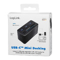 LogiLink USB 3.2 8-Port Mini Docking Station, black