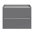 Goodhome Wall-mounted Basin Cabinet Imandra Slim 80cm, grey