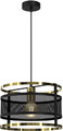 Luminex Pendant Lamp RIM E27, black/gold