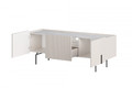 TV Cabinet Malmi 150 cm, cashmere, crema bianca, black legs