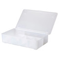GLIS Box with lid, transparent, 34x21 cm