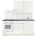 KNOXHULT Kitchen, high-gloss white, 180x61x220 cm