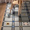 KNYLHAVREN Rug, flatwoven, grey/handmade, 200x300 cm