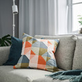 SVARTHÖ Cushion cover, orange/multicolour, 50x50 cm