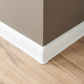 GoodHome External Corner for PVC Skirting Duo 59 mm white, 2 pack