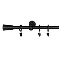 Curtain Rod GoodHome Araxos 19 mm 160 cm, matt black