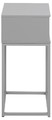 Nightstand Bedside Table Mitra, grey