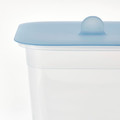 IKEA 365+ Food container with lid, square plastic/silicone, 1.4 l