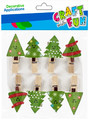 Craft Christmas Decoration Set Clip Christmas Tree 8pcs