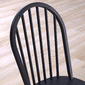 DANDERYD / SKOGSTA Table and 4 chairs, pine veneer black/black, 130 cm