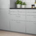 VEDDINGE Drawer front, grey, 60x10 cm